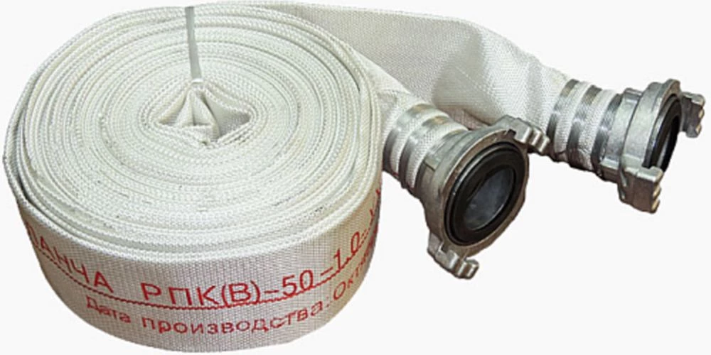 Рукав пожарный Цветлит Каланча РПК 50(51)-1,0 У1 Ду50 Ру10 с головками ГР-50 Рукав пожарный Цветлит Каланча РПК 50(51)-1,0 У1 Ду50 Ру10 с головками ГР-50