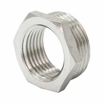 Футорка STI 1 1/2″ x 1 1/4″ никелированная Футорка STI 1 1/2″ x 1 1/4″ никелированная