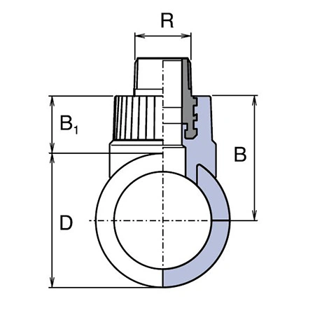 Седло Ekoplastik SNSE Дн63x3/4″ вварное/НР