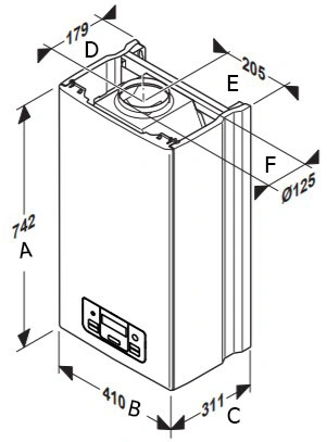 Котел газовый Protherm 25 KOV Пантера 25 кВт настенный двухконтурный
