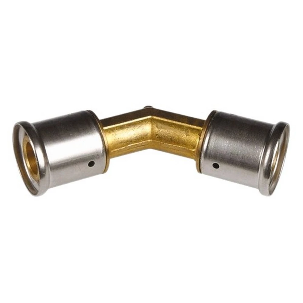 Угольник латунный HENCO 27P 45°Дн26x26 Ру16 пресс