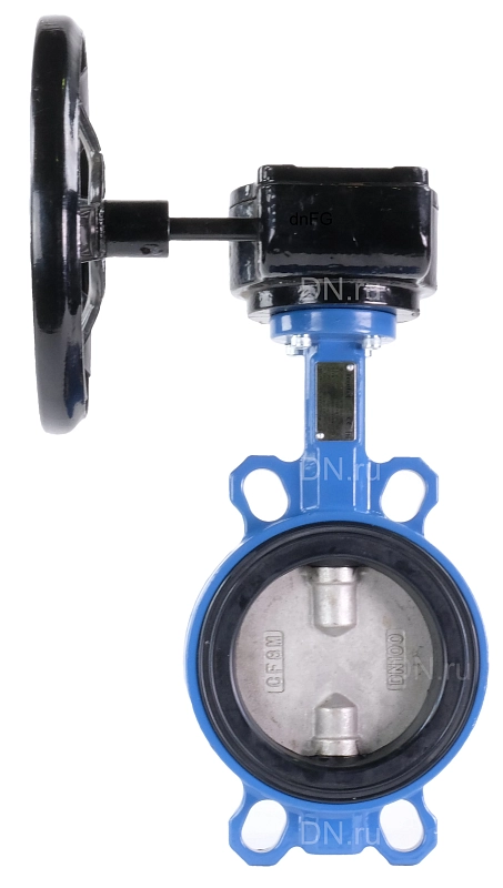 Затвор дисковый поворотный Tecofi VPI 4449-08 Ду40 Ру16 межфланцевый, корпус - ковкий чугун EN-GJS-500-7, диск - нержавеющая сталь CF8M, уплотнение - EPDM, с редуктором VPNREDUCT F05