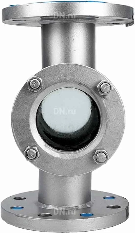 Стекло смотровое SG2-35S-F тип В ГОСТ 21836-2021 Ду20 Ру25 нержавеющая сталь, фланцевое