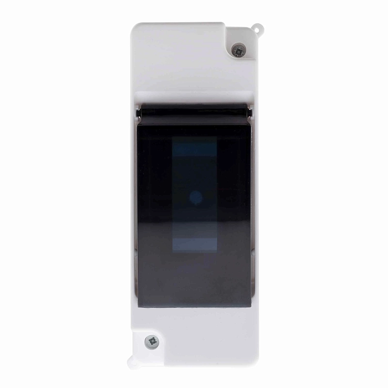 Бокс навесной ЭРА SIMPLE КМПн 1/2 IP30, прозрачная крышка, количество модулей - 2, корпус - пластик, цвет - белый Б0051470