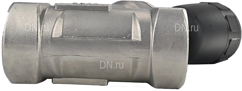 Клапан отсечной пневматический 2 1/2″ Ду65 Ру25, корпус - нержавеющая сталь SS316, резьбовой, Y-образный, корпус привода - пластик (VSP3241P-T-1PNC)