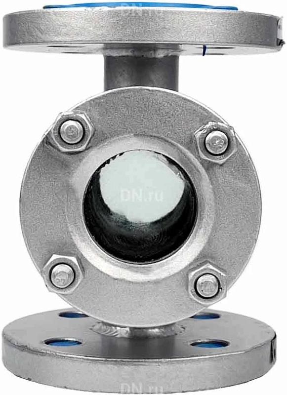 Стекло смотровое SG2-32S-F тип В ГОСТ 21836-2021 Ду50 Ру40 нержавеющая сталь 316, фланцевое