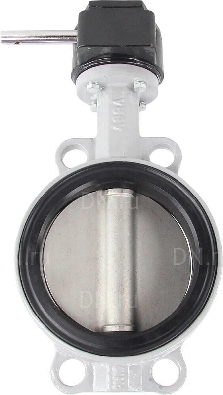 Затвор дисковый поворотный ABRA BUV-VF863D Ду400 Ру16 межфланцевый, корпус - чугун GG25, диск - нержавеющая сталь AISI 316, уплотнение - NBR, с редуктором